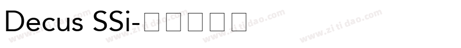 Decus SSi字体转换